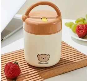فلاکس غذای استیل pikcup bear/مدل دسته دار/استیل 304